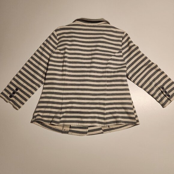 Market & Spruce Torin French Terry Blazer Blue Gray / Ivory‎ Striped XL NEW - Picture 6 of 16